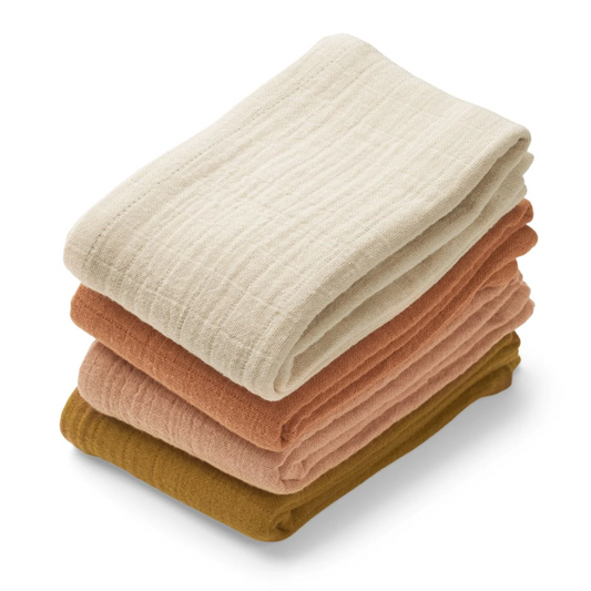 Copy of Liewood Leon Muslin Cloth 4 pack- Rose
