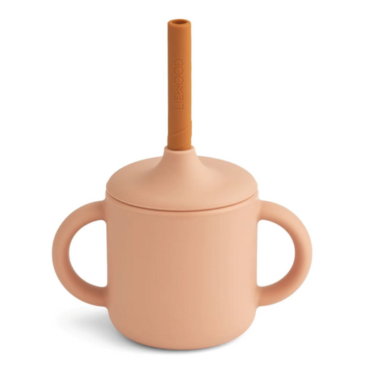 Liewood Cameron Sippy Cup - Mustard/Tuscany Rose Mix