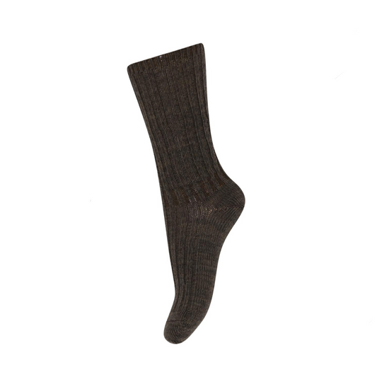 MP Denmark Wool Quinn Socks Dark Brown