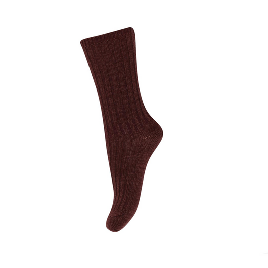 MP Denmark Wool Quinn Socks Wine Red