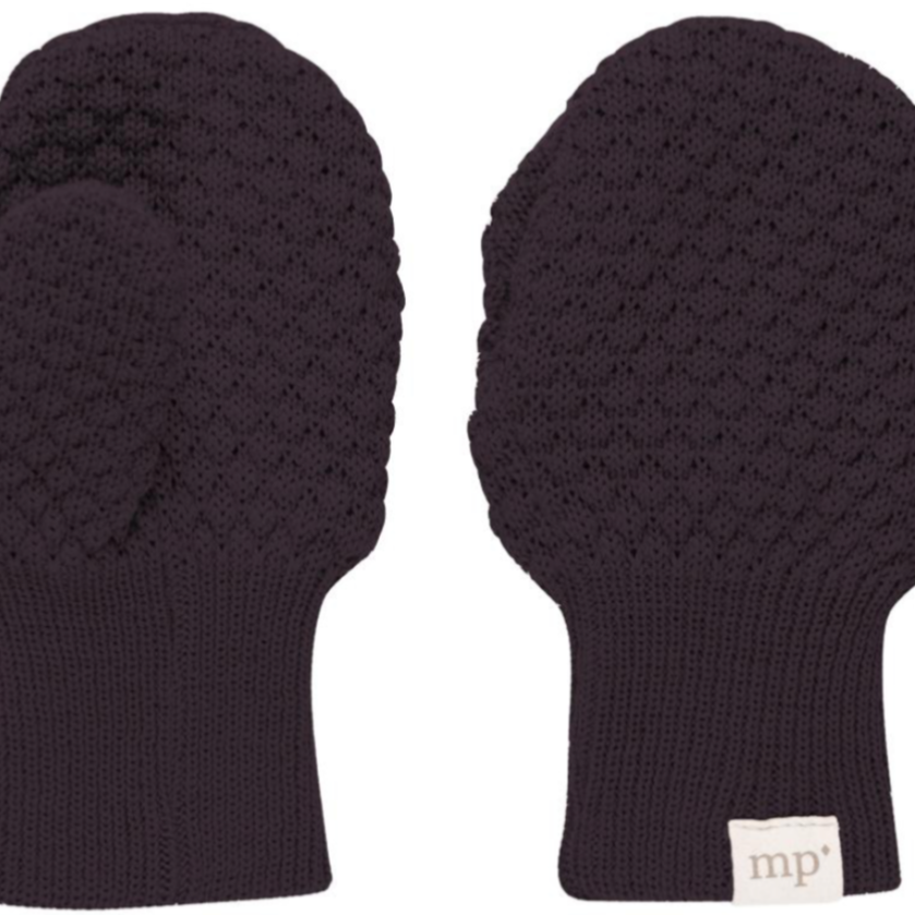 MP Denmark Oslo Wool Mittens - Plum Perfect