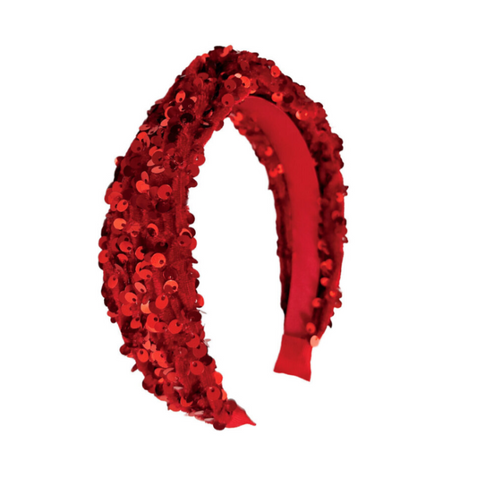 Rockahula Sequin velvet Red Headband