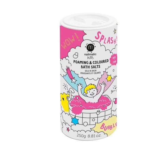 Nailmatic Kids Foaming and Coloured Bath Salts Pink