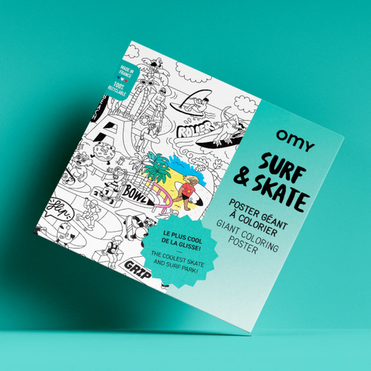 OMY  Surf and Skate - Giant Colouring Poster