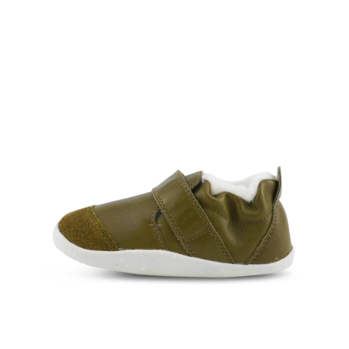 Bobux Marvel Arctic Olive Lined Leather Shoes