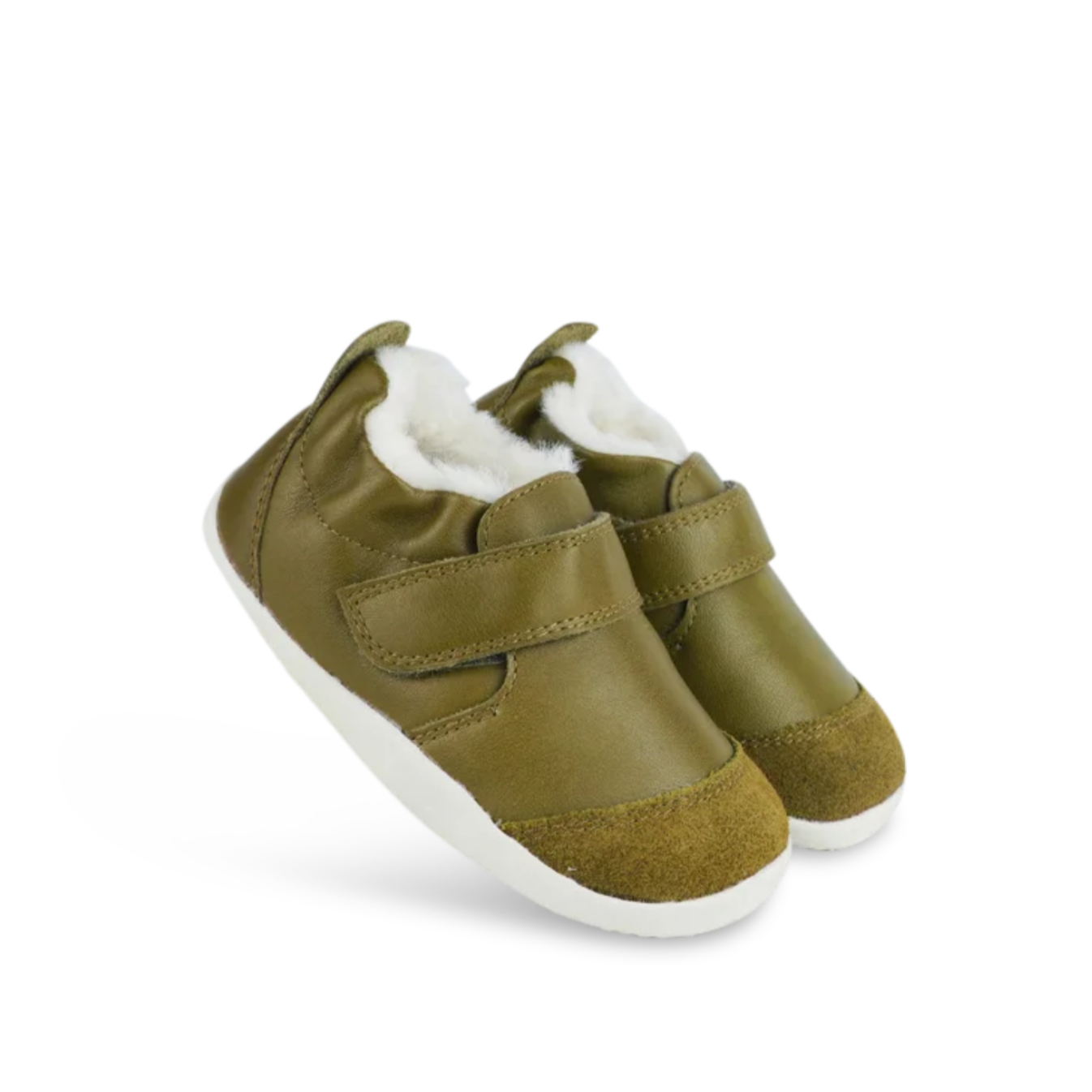 Bobux Marvel Arctic Olive Lined Leather Shoes