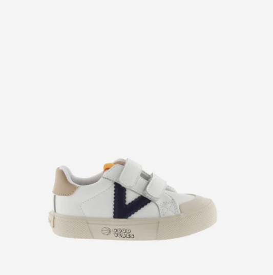 Victoria TRIBU Velcro Marino Faux Leather Trainers