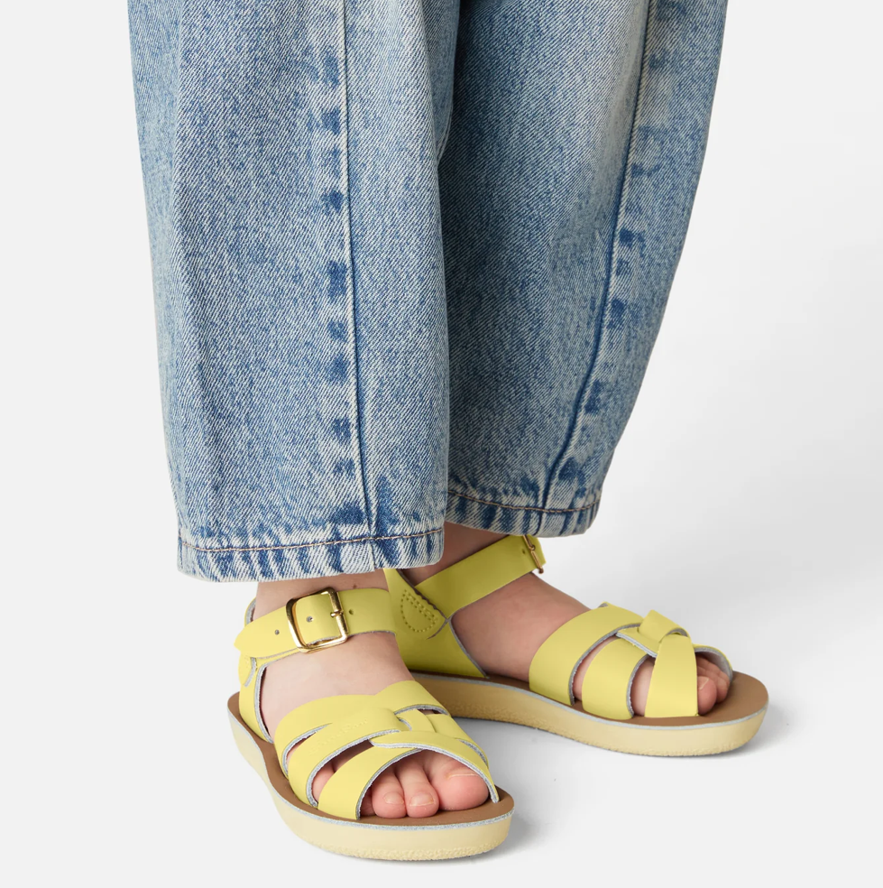Saltwater Swimmer Butter Yellow Kids Sandals