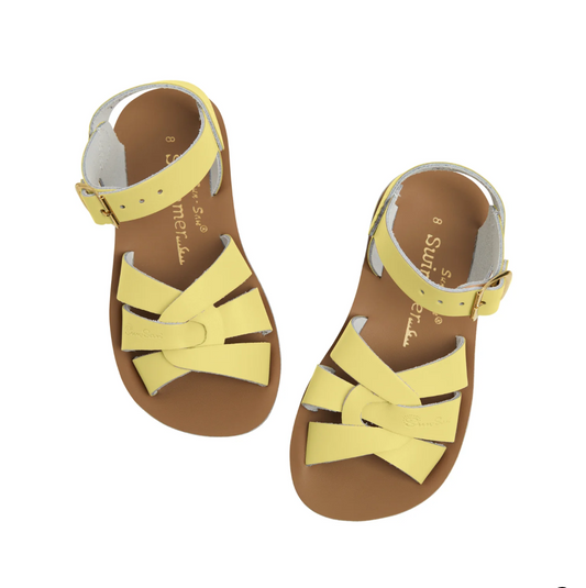Saltwater Swimmer Butter Yellow Kids Sandals
