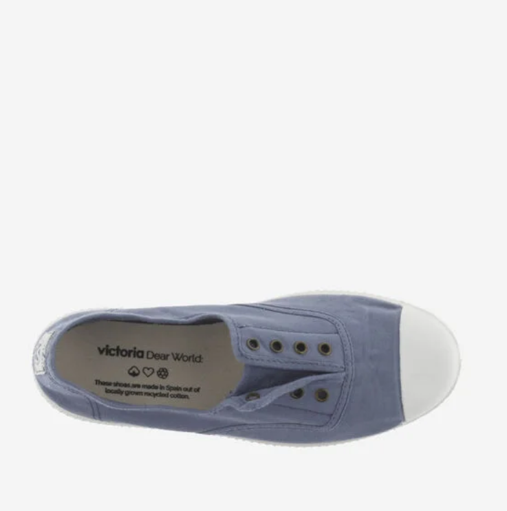 Victoria 1915 Canvas Elastic Plimsoll Blue Azul