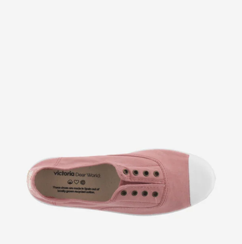 Victoria 1915 Canvas Elastic Plimsoll Nude Pink
