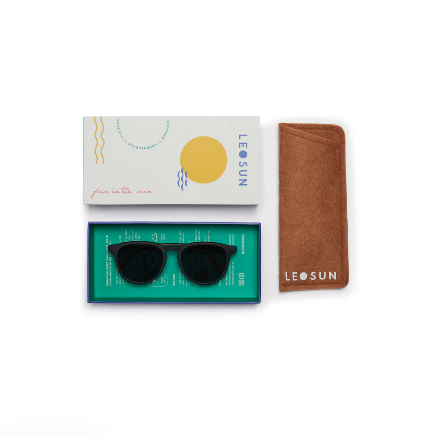 LEOSUN KIDS POLARIZED SUNGLASSES 3+ YEARS - OLI | BLACK FADE