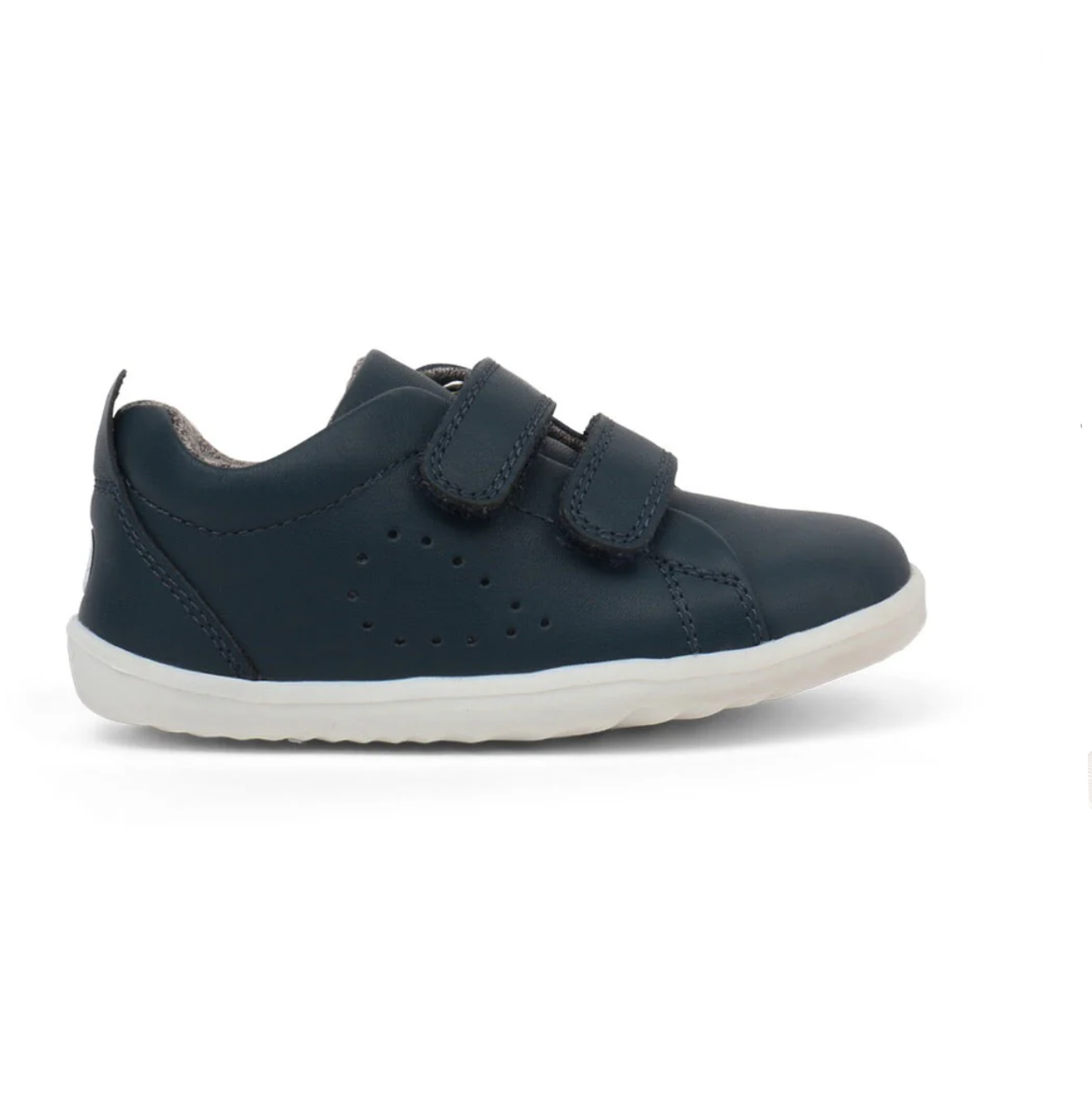 Bobux Grass Court Navy Leather Trainers