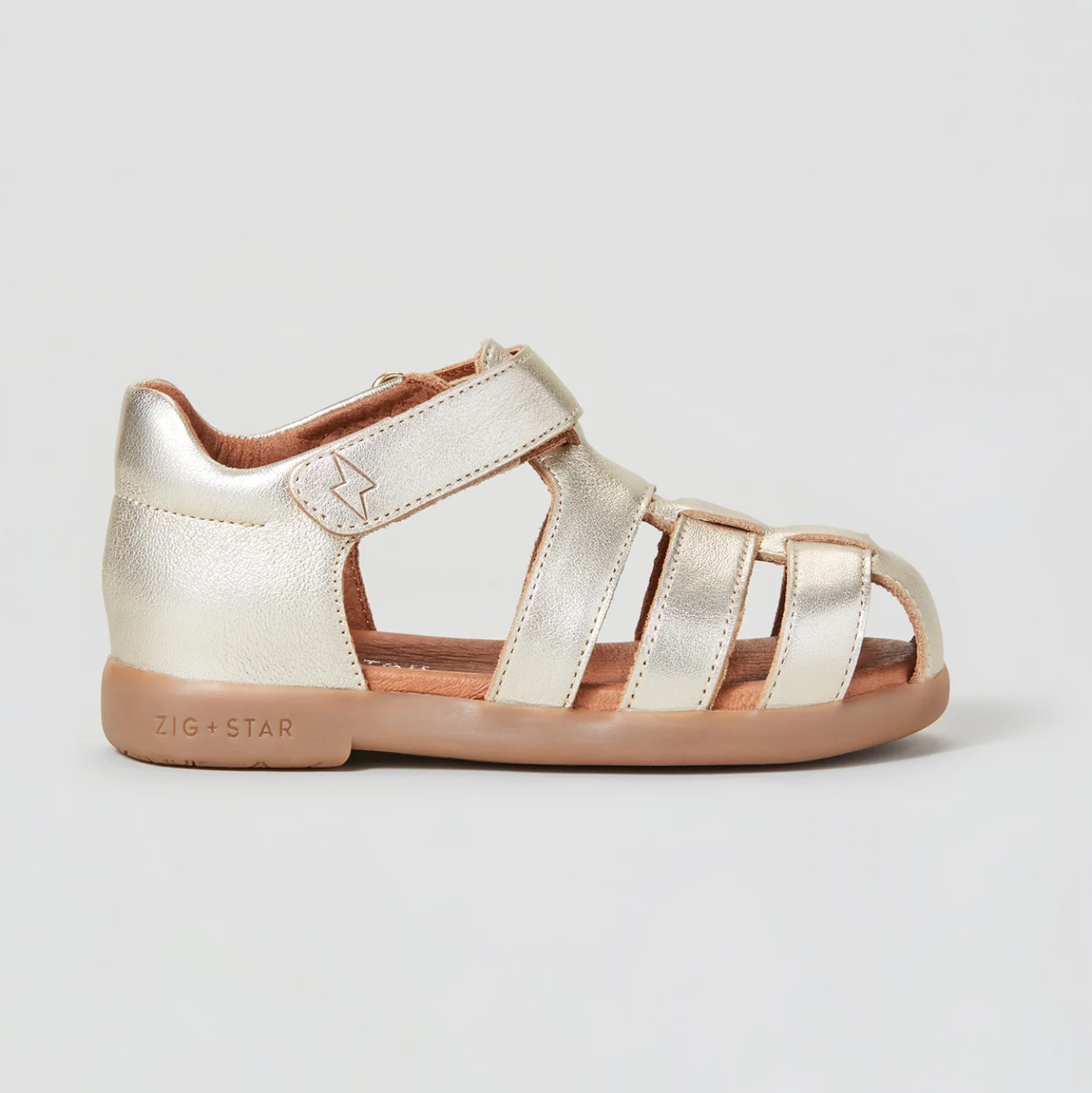 ZIG AND STAR COSMIC INFANT CLOSED-TOE KIDS' SANDAL GOLD DUST