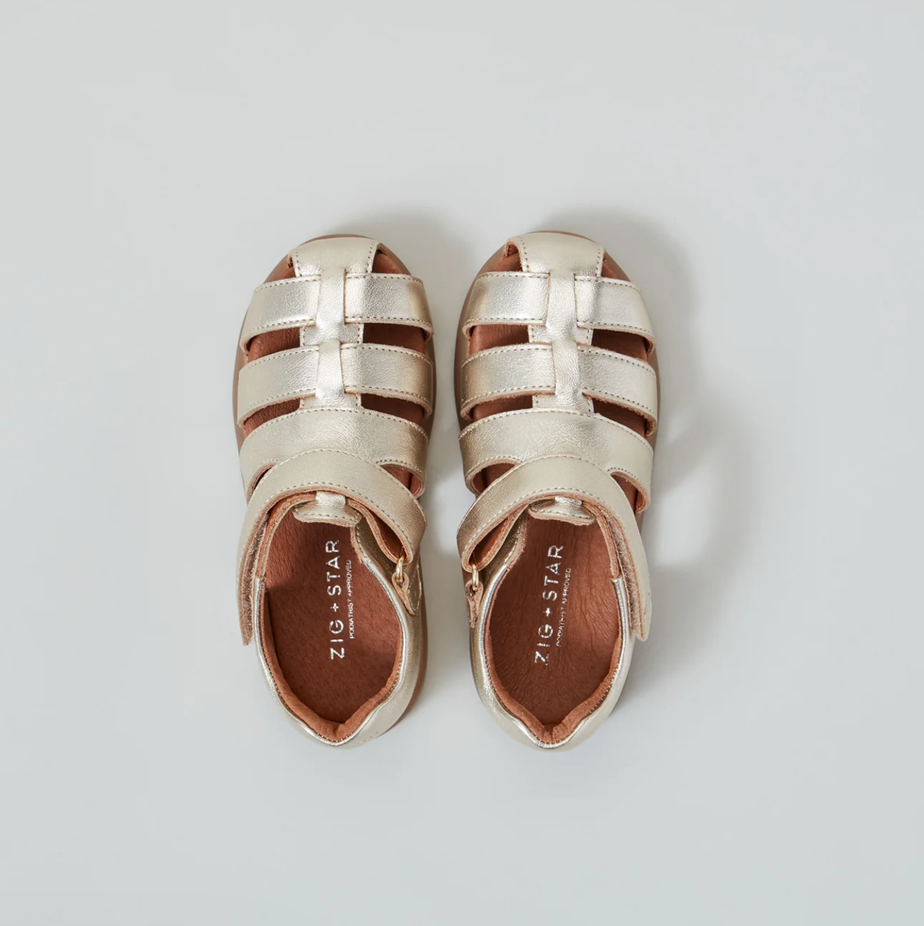 ZIG AND STAR COSMIC INFANT CLOSED-TOE KIDS' SANDAL GOLD DUST