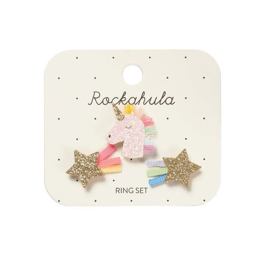 Rockahula Rainbow Unicorn Ring Set