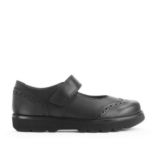 Start-Rite Cosmos leather girls rip-tape school shoes