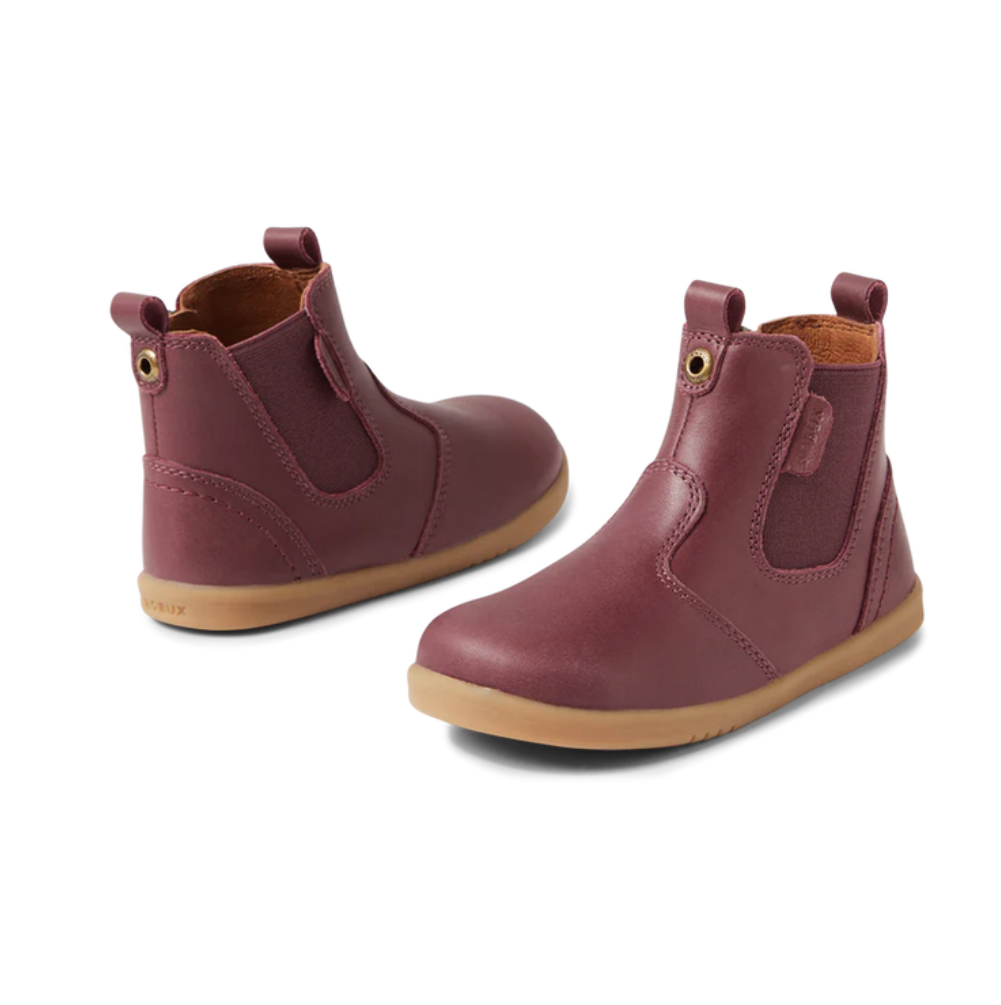 BOBUX JODHPUR LEATHER CHELSEA BOOT - FIG