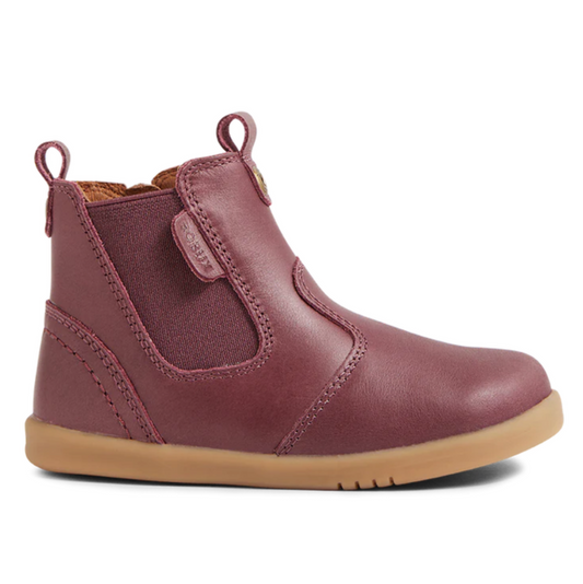 BOBUX JODHPUR LEATHER CHELSEA BOOT - FIG