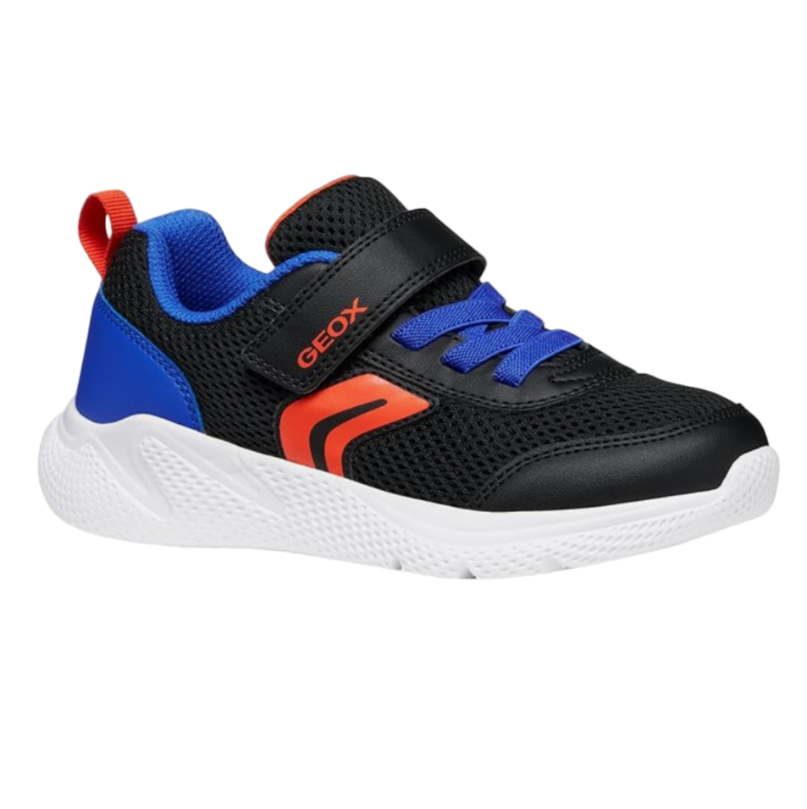 GEOX J Sprintye Black/Royal  Mesh Trainer
