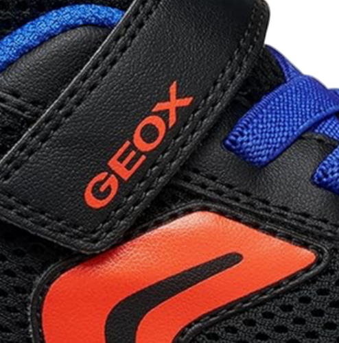 GEOX J Sprintye Black/Royal  Mesh Trainer