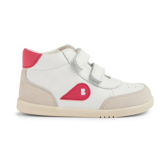 BOBUX CHAMP HIGH TRAINER - CHALK- RAD RASPBERRY