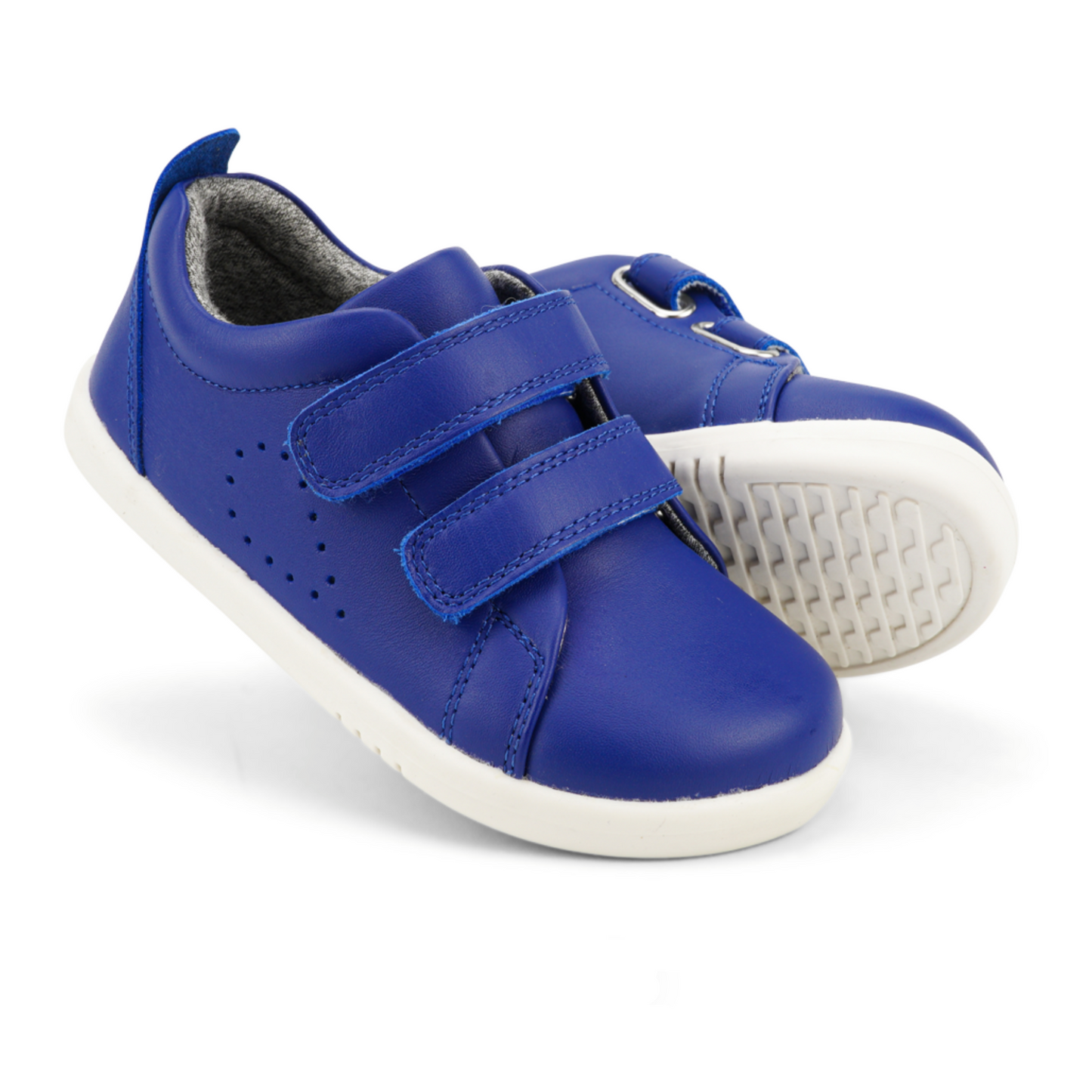 Bobux Grass Court Blueberry Leather Trainers