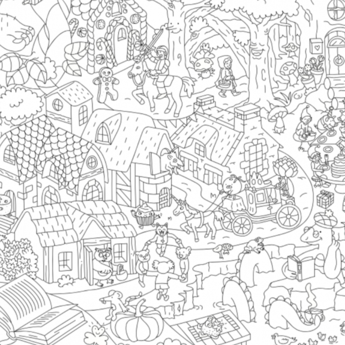 OMY Tales and Legend - XXL Colouring Poster