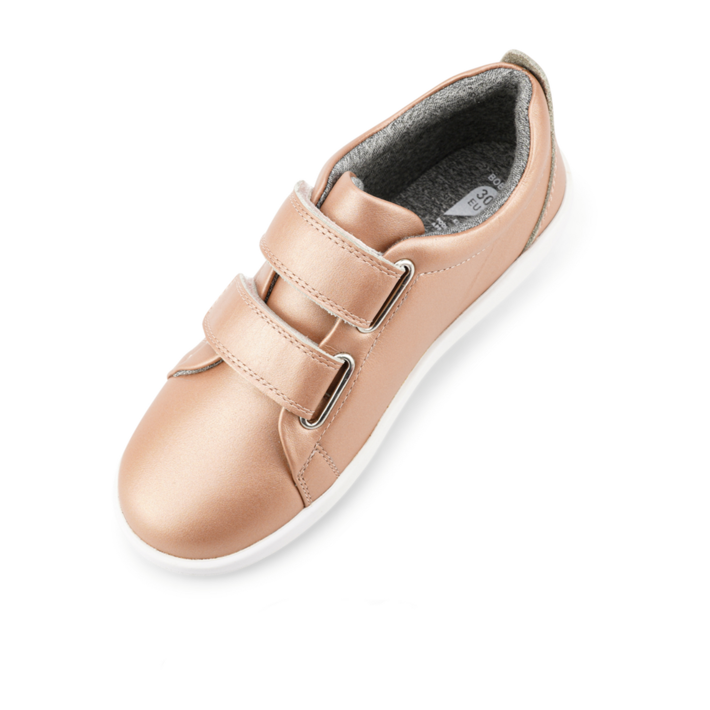 Bobux Grass Court Rose Gold Leather Trainers