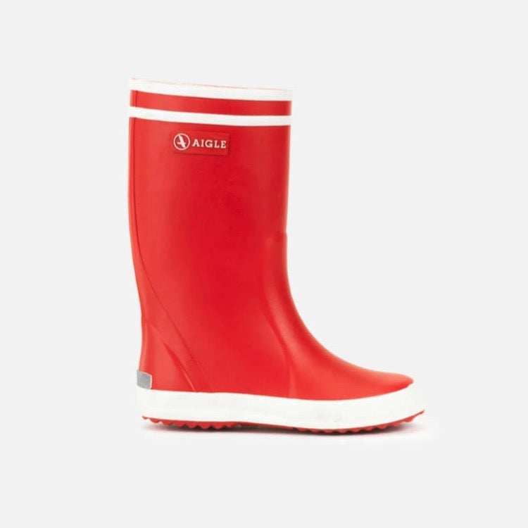 Aigle Lolly Pop Rouge Blanc Wellington Boots
