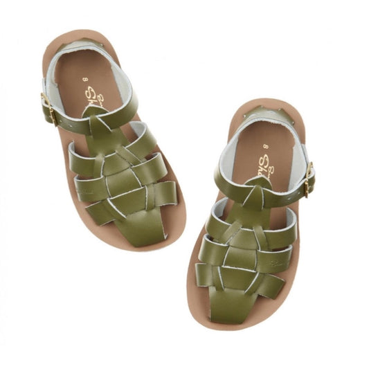Saltwater Shark Sandals Olive