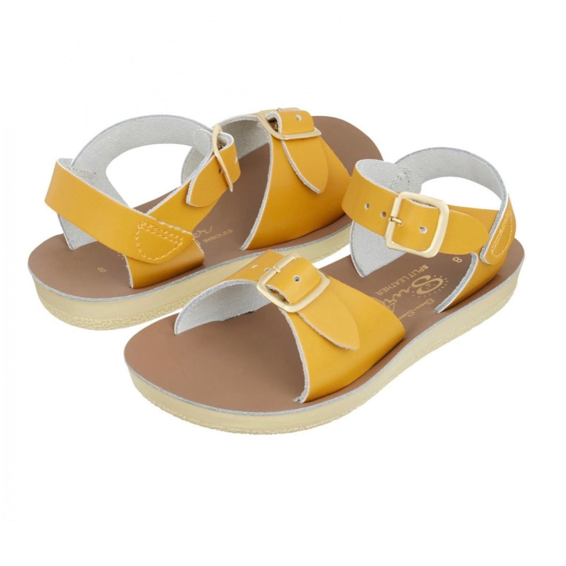Saltwater Surfer Mustard Kids Sandals