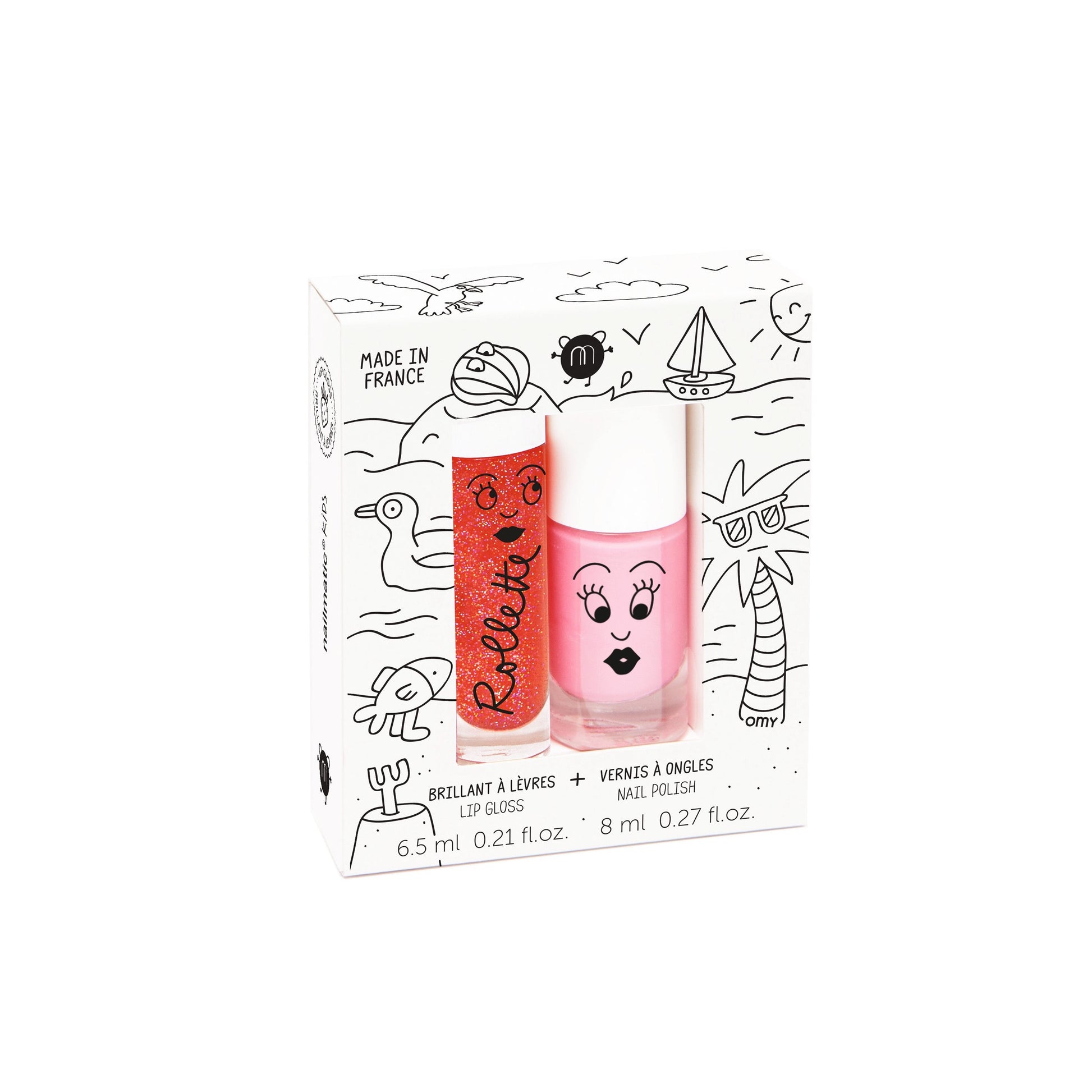Nailmatic Kids Duo Nail Varnish/Lip Gloss - Holidays