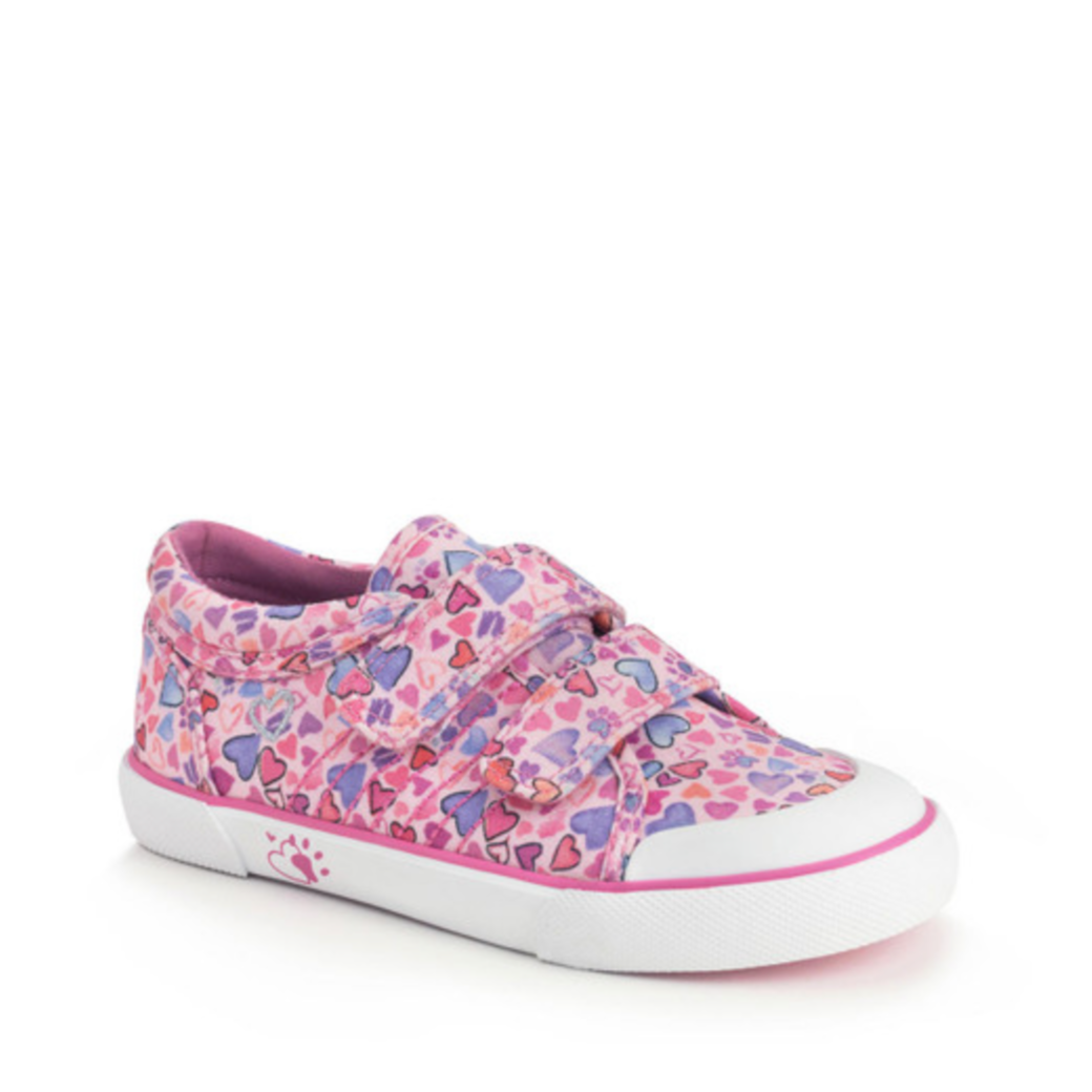 Start-rite Loveheart Pink Canvas