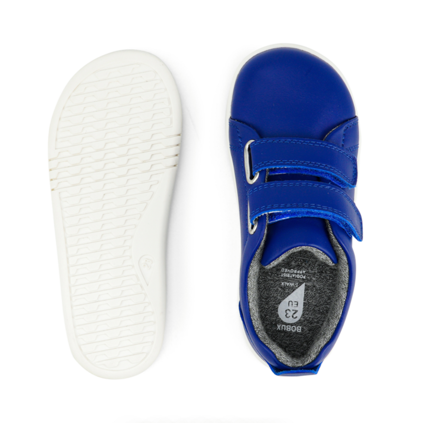 Bobux Grass Court Blueberry Leather Trainers