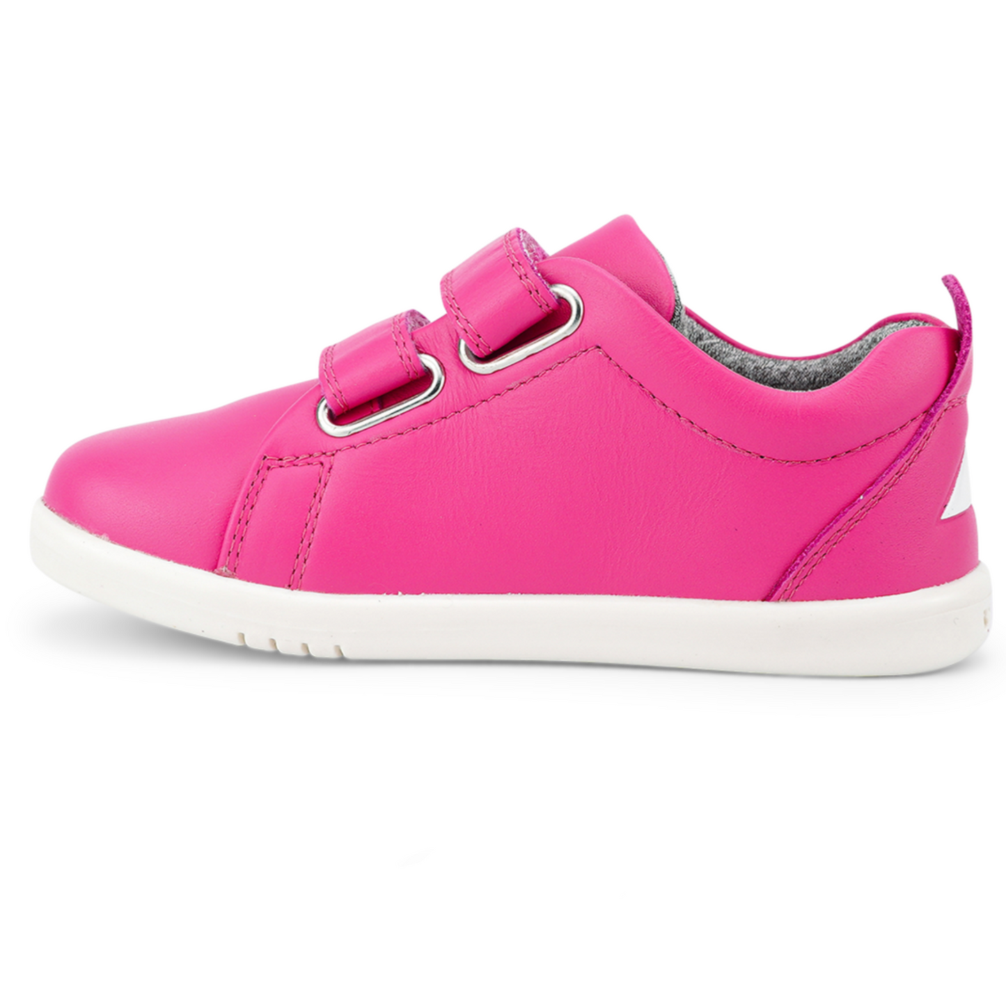 Bobux Grass Court Fuchsia Leather Trainers