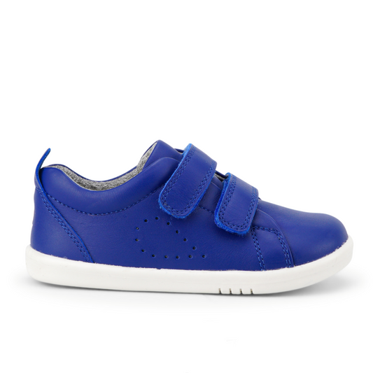 Bobux Grass Court Blueberry Leather Trainers