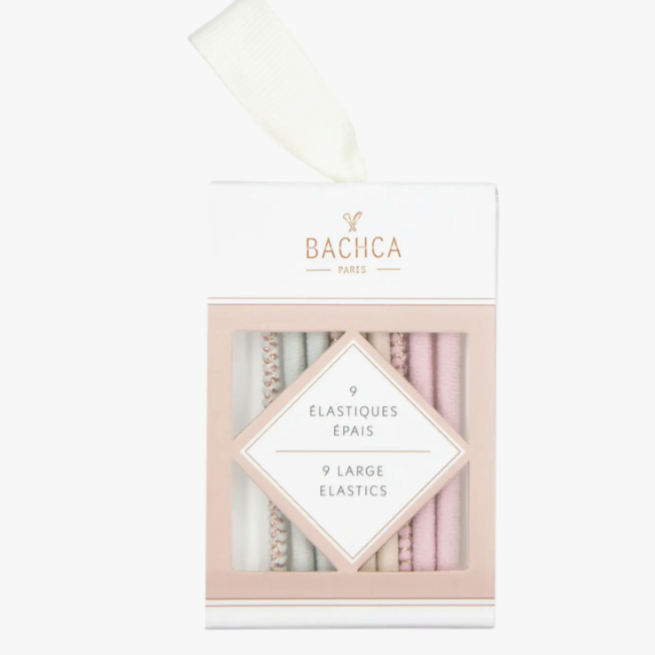 Bachca Thick Coloured Elastics  x 9
