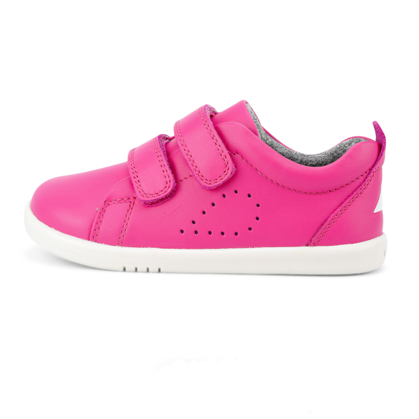 Bobux Grass Court Fuchsia Leather Trainers