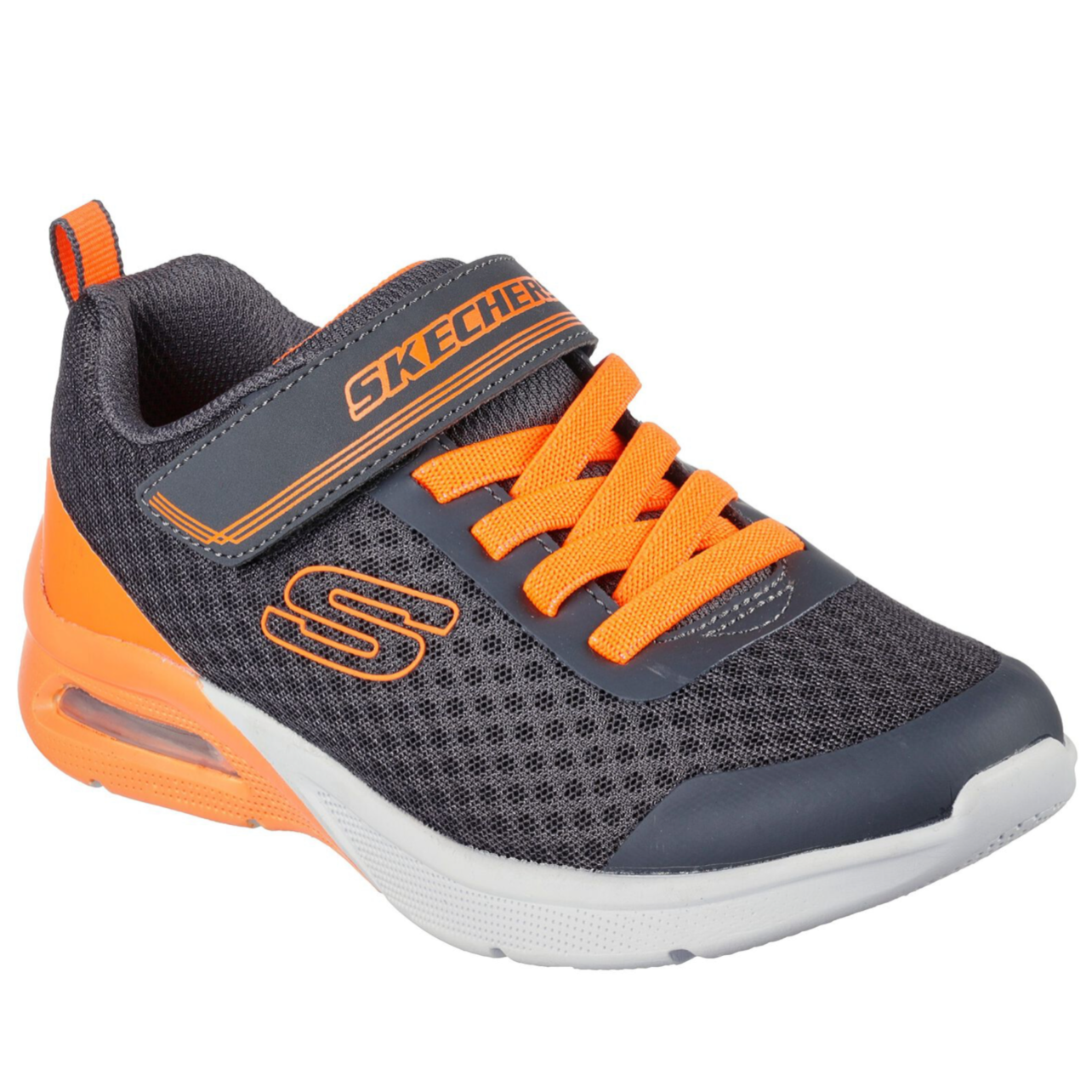 Skechers Microspec Max Gorvix Charcoal/Orange Trainers