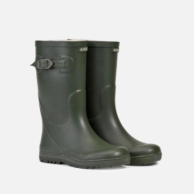 Aigle Woodypop2 Khaki Wellington Boots