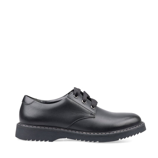 Start-Rite Impact Black Leather School Shoes