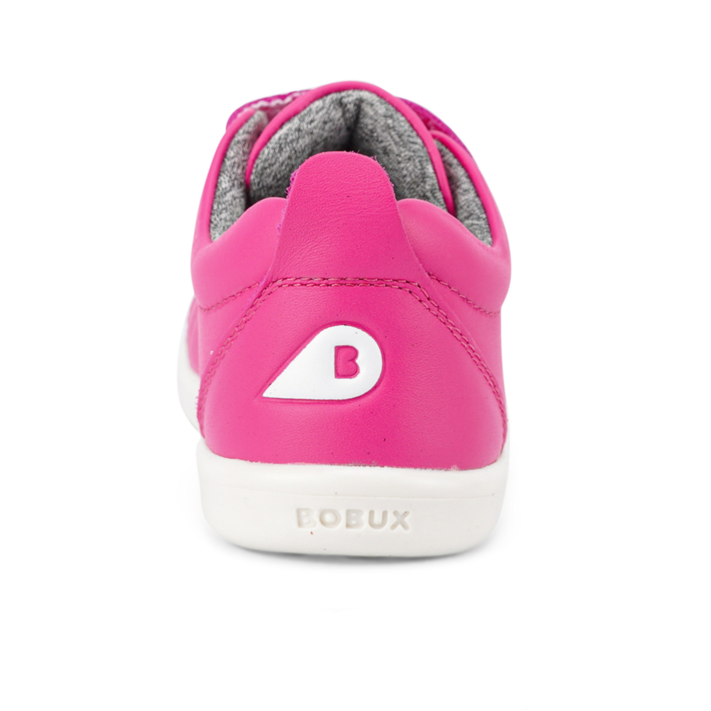 Bobux Grass Court Fuchsia Leather Trainers