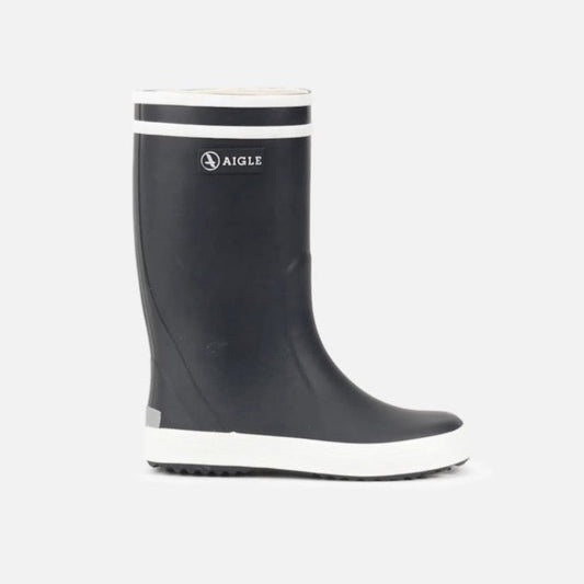 Aigle Lolly Pop Marine/Blanc Wellington Boots