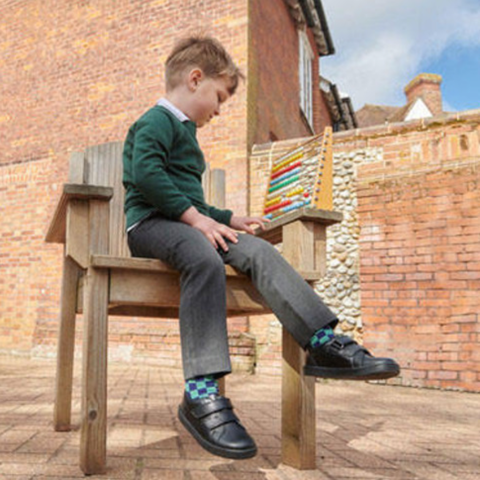 Start-Rite Explore Black School Shoes
