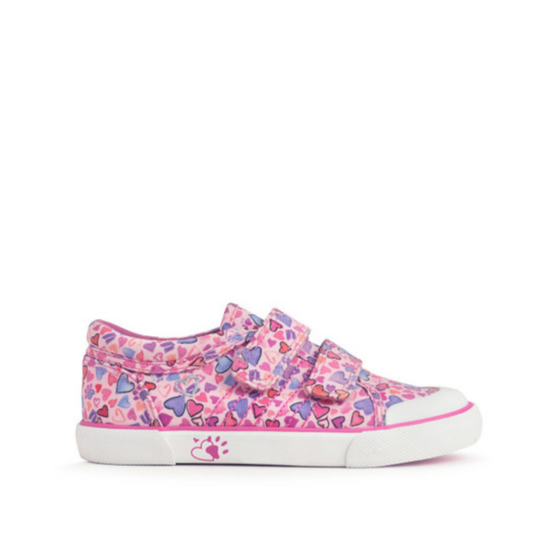 Startrite Loveheart Pink Canvas