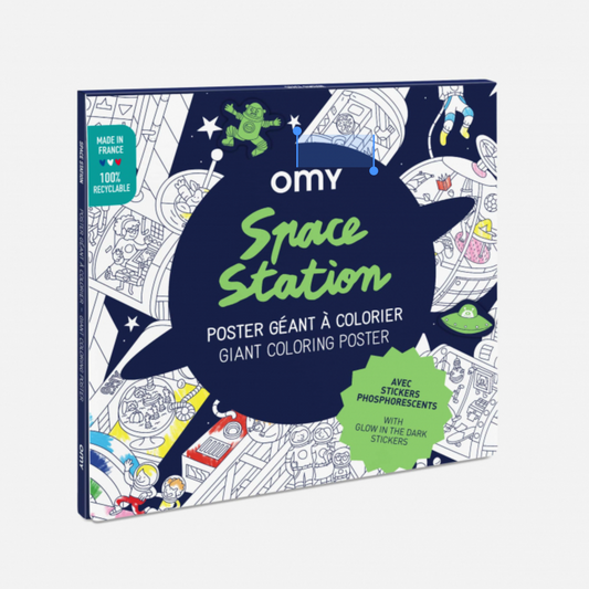 OMY Space Station - Giant Colouring Poster