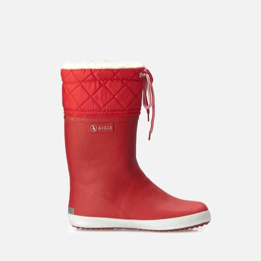 Aigle Gimboulee Rouge/Blanc Wellington Boots