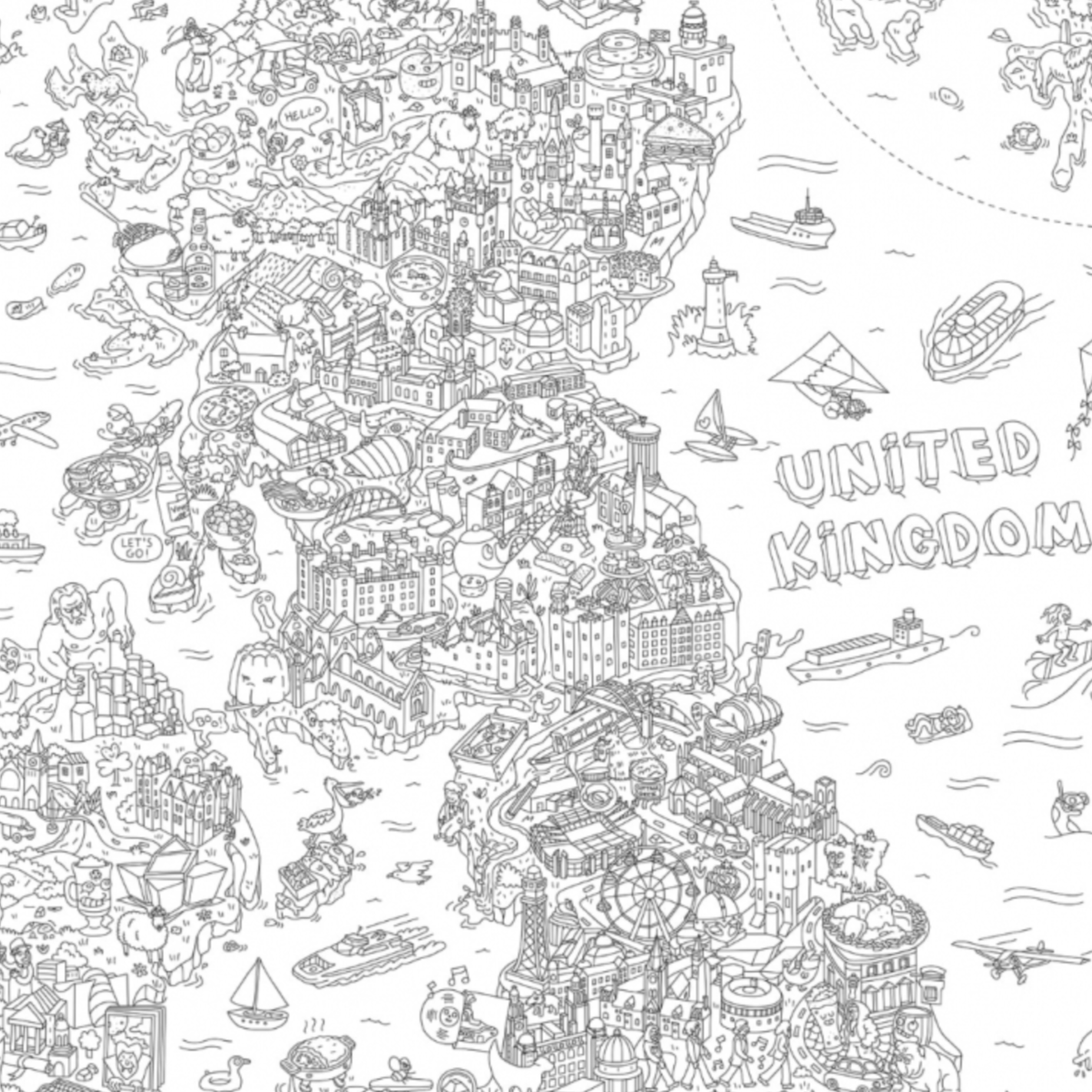 OMY UK - XXL Colouring Poster